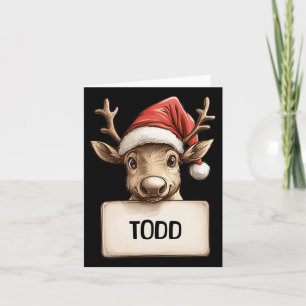 Reindeer Todd Card