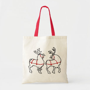 Reindeer Tote Bag Environmental Christmas Tote Bag