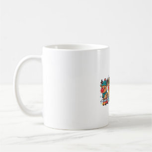 Reindeer Traffic Jam Funny Christmas Design Coffee Mug