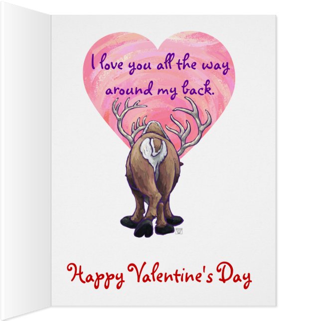 Reindeer Valentine's Day (Inside (Right))
