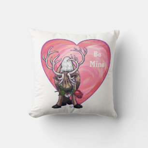 Reindeer Valentine's Day Cushion