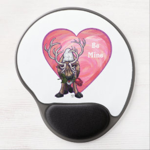 Reindeer Valentine's Day Gel Mouse Pad