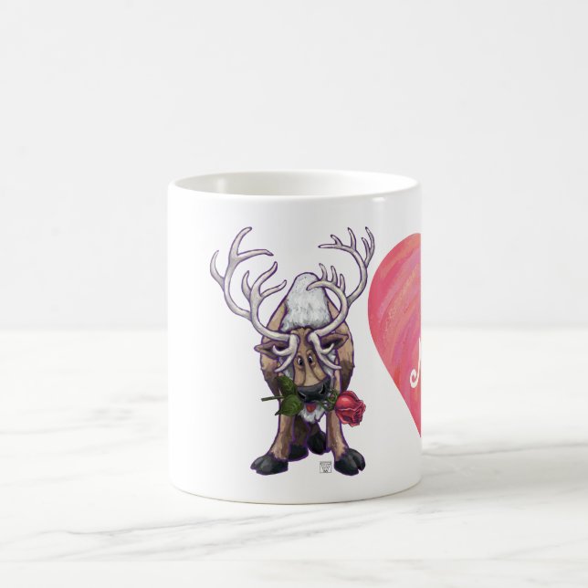 Reindeer Valentine's Day Magic Mug (Center)