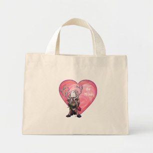 Reindeer Valentine's Day Mini Tote Bag