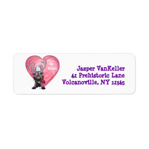 Reindeer Valentine's Day Return Address Label