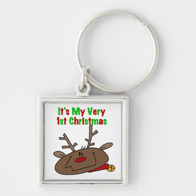 Reindeer Very 1st Christmas Key Ring (Front)