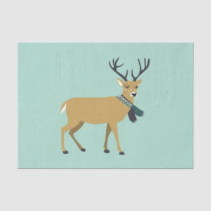 Reindeer Wearing a Winter Scarf (Christmas Animal) Tissue Paper