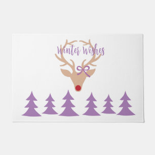 Reindeer Winter Home Decor Doormat