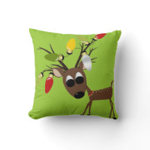 Reindeer With Christmas Tree Lights