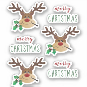  Reindeer With Mistletoe