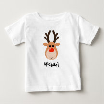 Reindeer with name Toddler T-Shirt