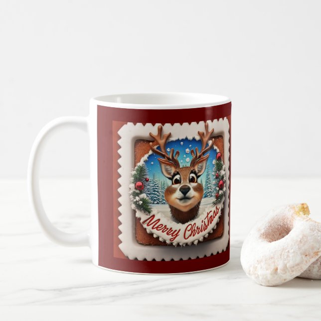 Reindeer Wonderland Coffee Mug (With Donut)