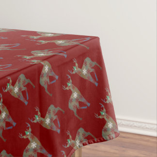 Reindeers Art Winter Holidays Decor  Tablecloth
