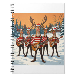 “Reindeers Playing Guitar for Christmas” brings a Notebook