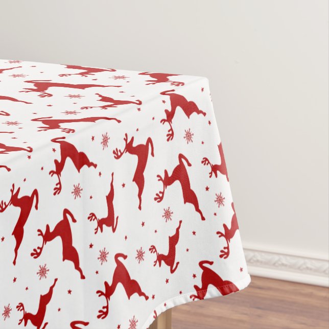 Reindeers seamless pattern background tablecloth (In Situ)
