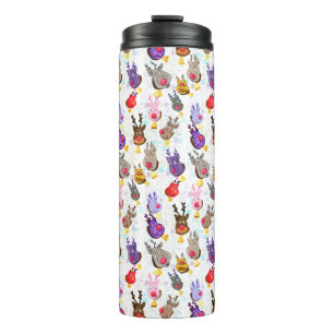Reindeers with Bells Christmas Thermal Tumbler