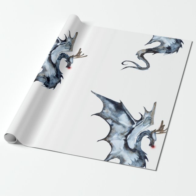 Reindragon Wrapping Paper (Unrolled)