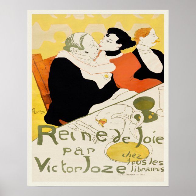 Reine de Joie (Queen of Joy) by Toulouse Lautrec Poster (Front)
