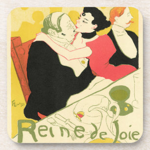Reine de Joie (Queen of Pleasure) Toulouse Lautrec Coaster