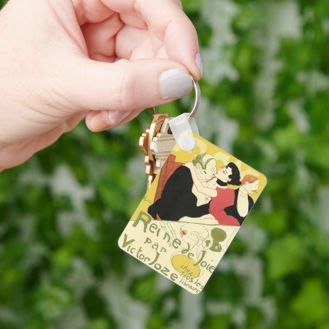 Reine de Joie (Queen of Pleasure) Toulouse Lautrec Key Ring (Hand)