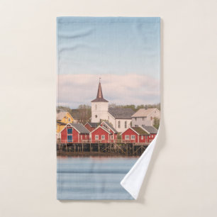 Reine Lofoten Norway Hand Towel