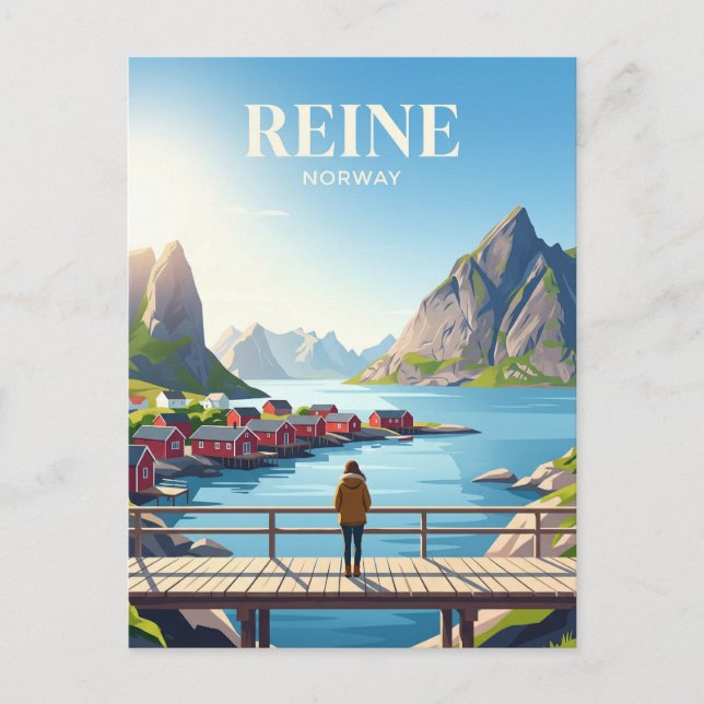 REINE NORWAY POSTCARD (Front)