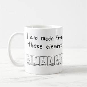 Reinhard periodic table name mug