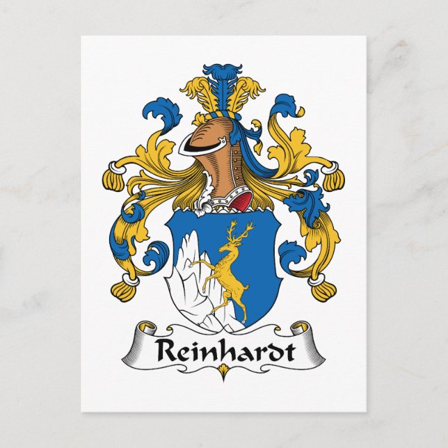 Reinhardt Family Crest Postcard (Front)