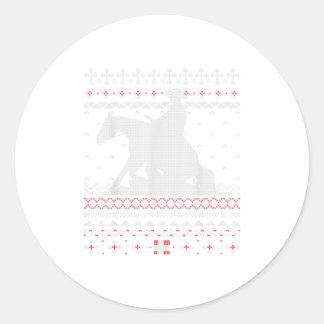 Reining Horse Western Horseback Riding Classic Round Sticker