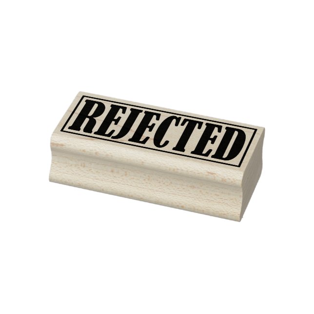 Rejected Declined Business Office Framed Simple Rubber Stamp (Stamp)