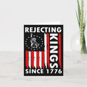 Rejecting Kings Since 1776 Hand Grip Design Card