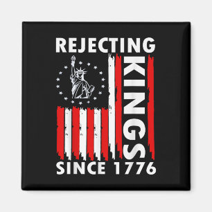 Rejecting Kings Since 1776 Hand Grip Design Magnet