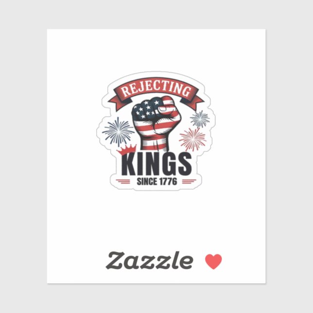 Rejecting Kings Since 1776 Patriotic Aesthetic (Sheet)