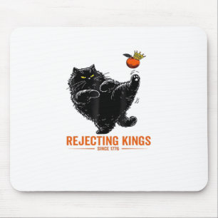 Rejecting Kings Since 1776 Patriotic Flag Design Mouse Pad