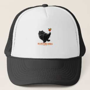Rejecting Kings Since 1776 Patriotic Flag Design Trucker Hat