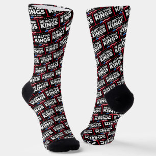 Rejecting Kings Since 1776 Patriotic USA Flag Socks