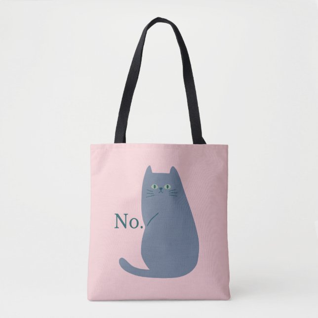 Rejection Cat Tote Bag (Front)