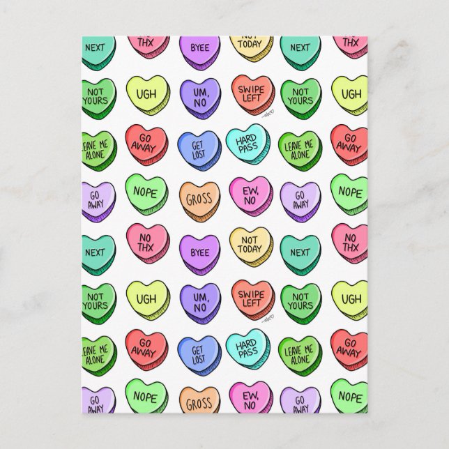 Rejection Valentine’s Postcard (Front)