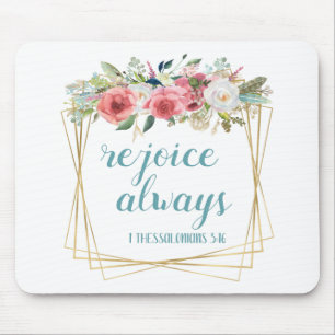 Rejoice Always Mouse Pad