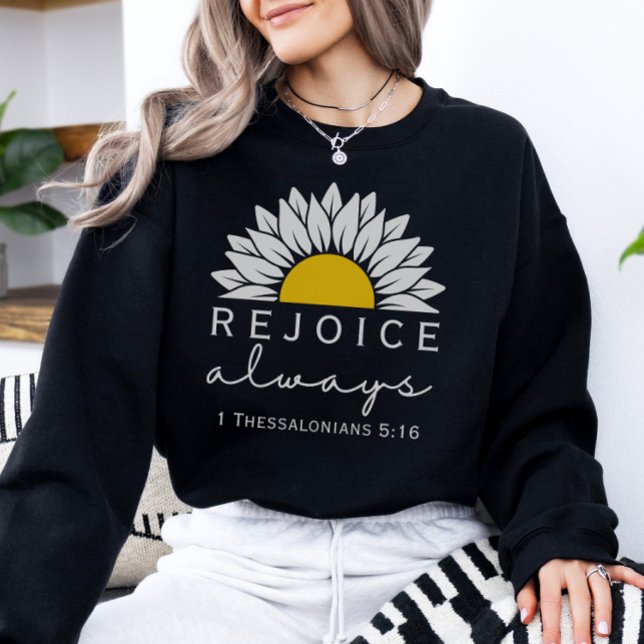 Rejoice Always Women's Christian Sweatshirt (Creator Uploaded)
