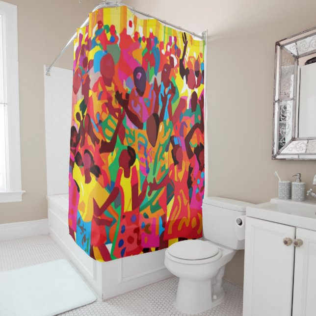 Rejoice And Feel The Holy Spirit Shower Curtain (In Situ)