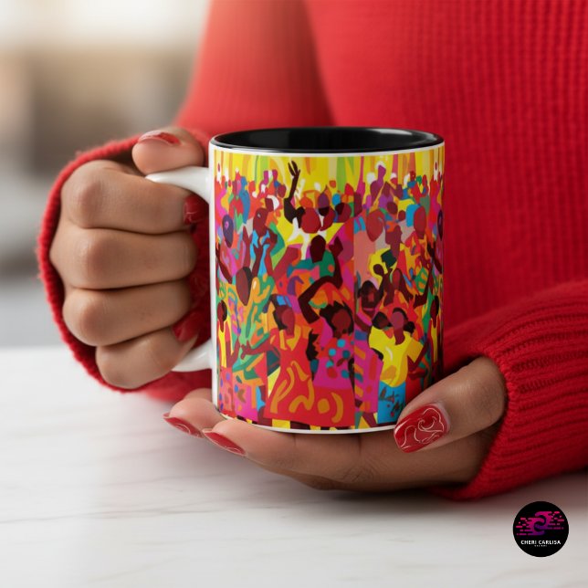 Rejoice And Feel The Holy Spirit Two-Tone Coffee Mug (If your morning don’t feel like this… fix it)