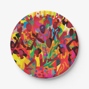 Rejoice And Feel The Holy Spirit Worship Paper Plate