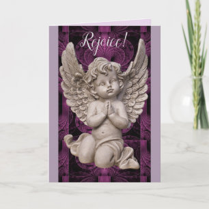 Rejoice! Angel Christmas Card With Bible Verse