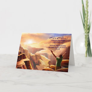 Rejoice. Christian Religious Easter Card