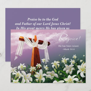Rejoice. Christian Religious Easter Cards
