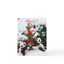 Rejoice Christmas New Years Pandas in Play
