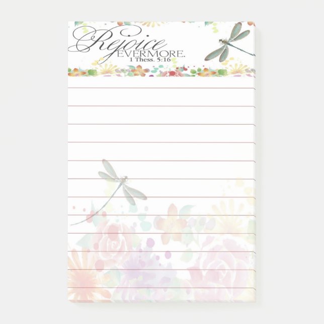 Rejoice evermore post-it notes (Front)