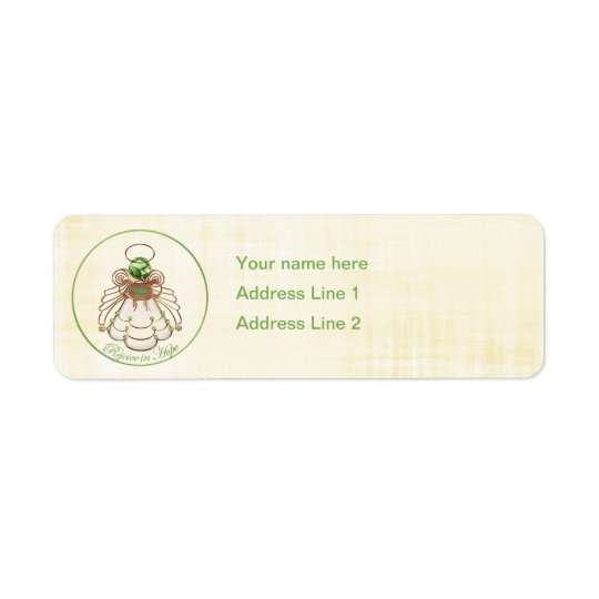 Rejoice in Hope - Christmas Angel of Hope Return Address Label