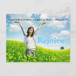 Rejoice in the Lord always Christian PostCard Art